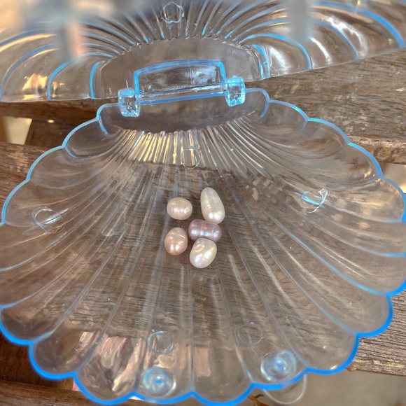 5 raw pearls baroque shape - Picture 1 of 1